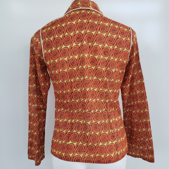 ROBERTA FREYMANN Bohemian LowCut Blouse Size Small - Picture 5 of 8